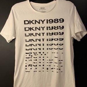 DKNY White Graphic T-shirt